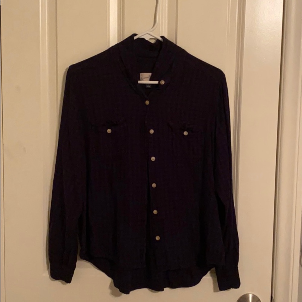 Button down flannel-blue